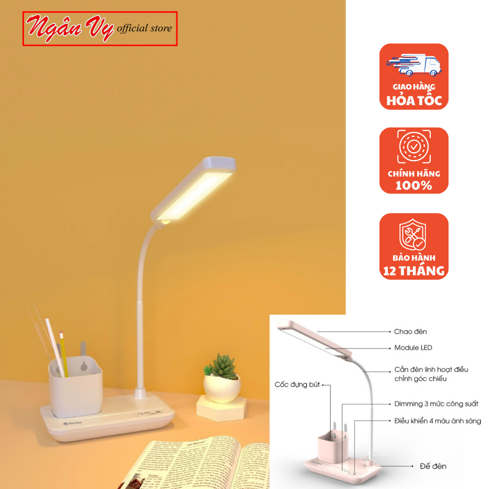 Đèn bàn cảm ứng RL-45 Rạng Đông 3 chế độ 4 mức cường độ sáng (Model: RD-RL-45.LED)