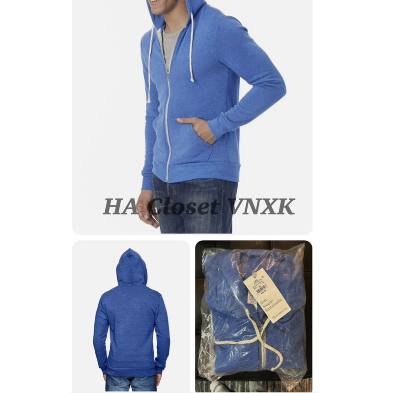 Áo Khoác Hoodie Nỉ Bông Nam Hàng Xuất Xịn