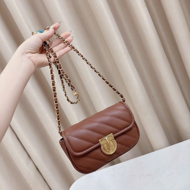 Túi đeo chéo dây quả chuông da mêm