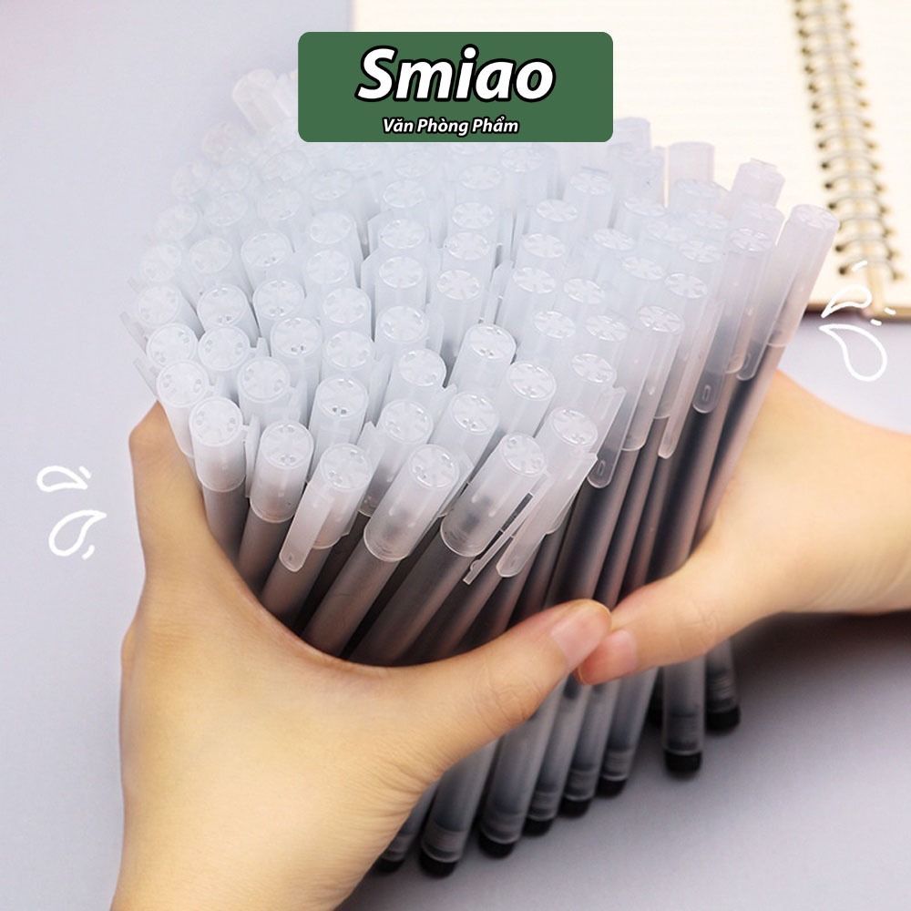 Bút gel khô nhanh ngòi 0.5mm văn phòng phẩm 3 màu xanh đen đỏ combo 20-100 chiếc