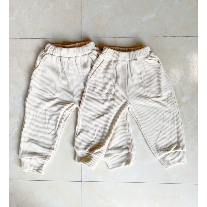 Quần gân nhung dày mềm cho bé 8-18kg đi học đi chơi