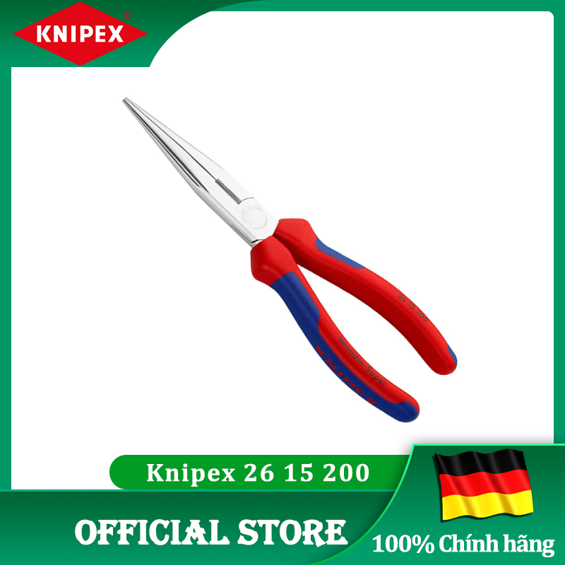 Kìm Nhọn Mũi Đàn Hồi 200mm Mạ Chrome Knipex 26 15 200 - [chính hãng Đức/Germany giá rẻ]