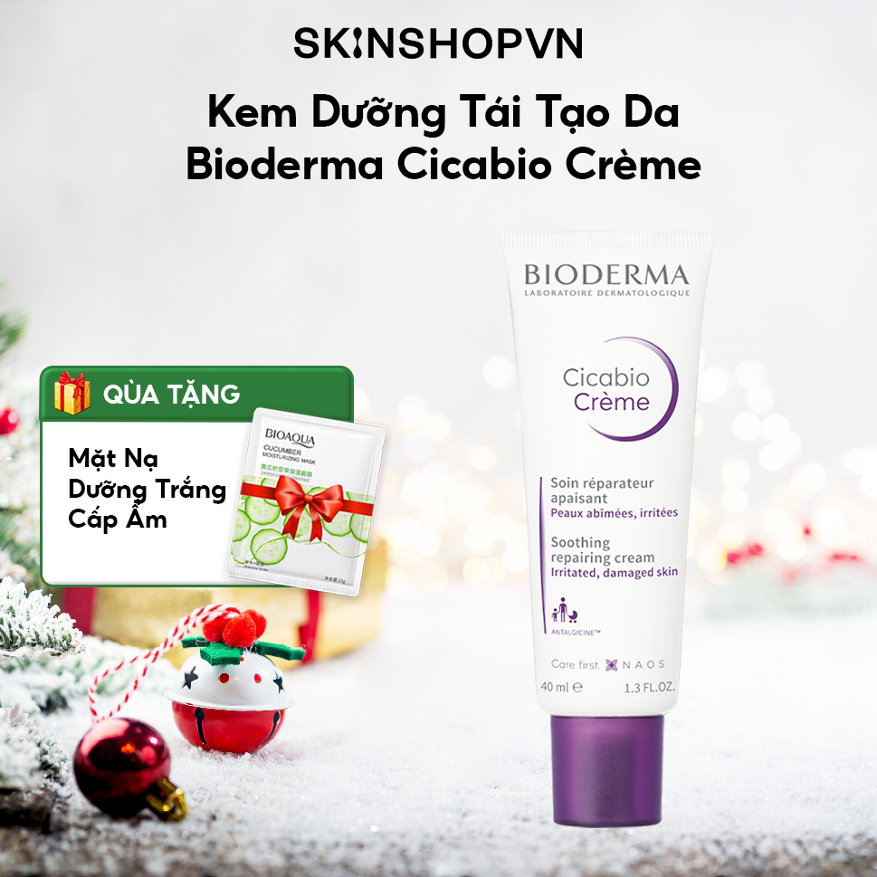 Kem Dưỡng Tái Tạo Hàng Rào Da, Dành Cho Da Tổn Thương Bioderma Cicabio Crème 40ml