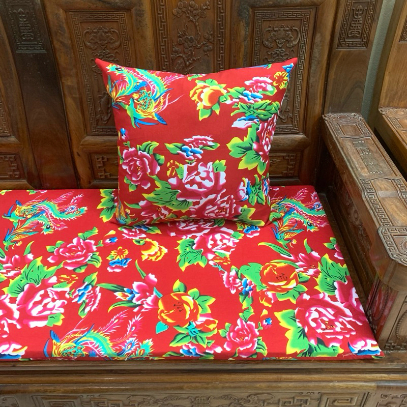 Vải công phượng trang trí tết khổ rộng 1m6