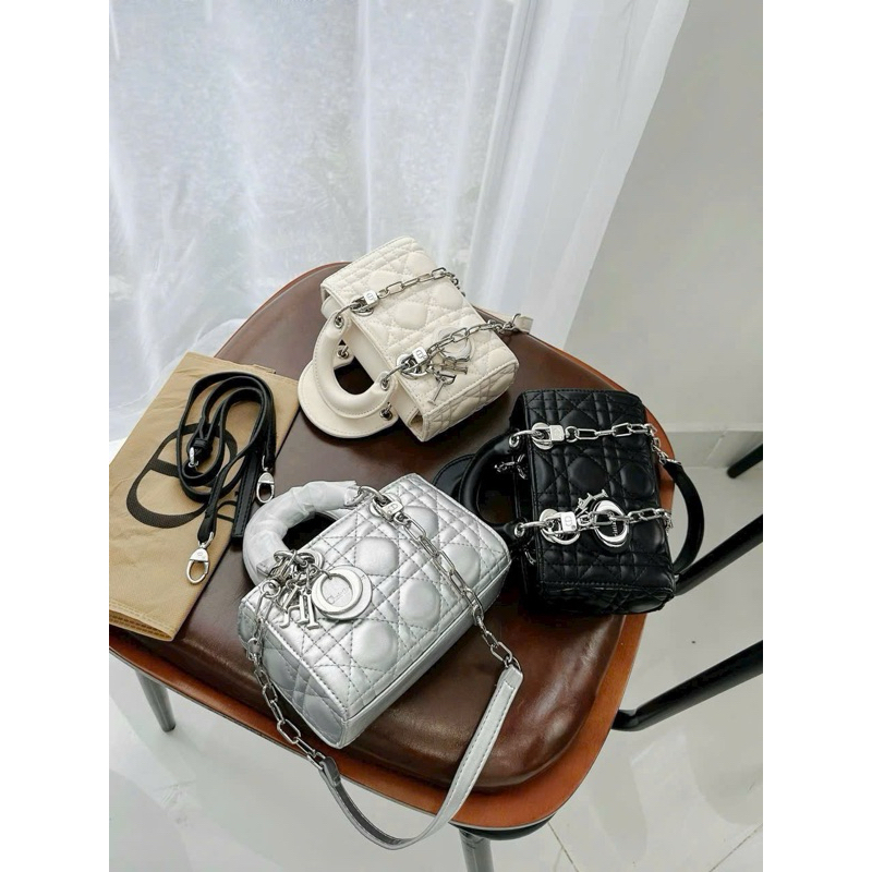 Đi ô lady dáng ngang size 18 full box da bóng