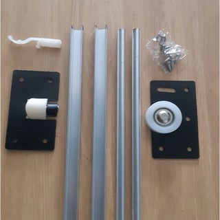 Combo 4 cặp Ray trượt cửa lùa U & I  Đài Loan (thanh trên và dưới)