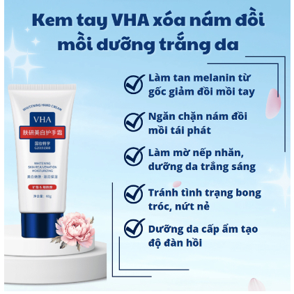 Kem Dưỡng Da Tay VHA Mờ Nám, Tàn Nhang, Đồi Mồi VHA - Kem VHA Dưỡng Da Tay Mềm Mịn, Trắng Sáng
