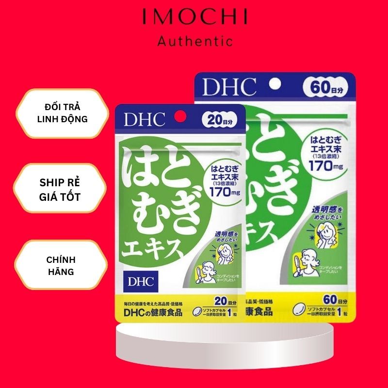 Viên uống trắng da DHC Nhật Bản 20 viên, 60 viên giúp trắng sáng da, cấp ẩm
