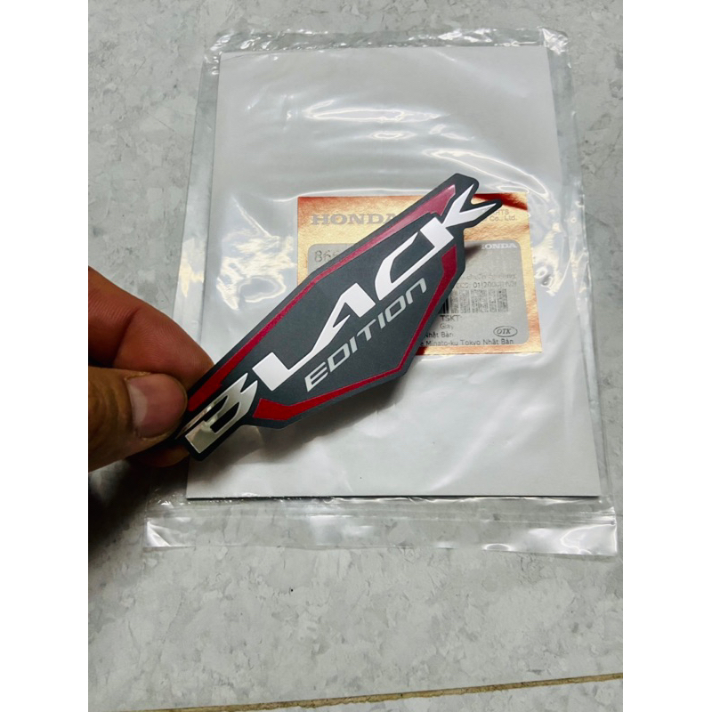 Tem Dán Xe HONDA chữ BLACK EDITION AB / Air Blade / VS / Vision / Lead 125 Val / PCX/ SH Mode / SH Việt Nam / Future