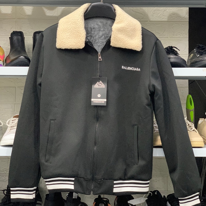 Áo khoác nam cổ lông bên trong lót lông dày dặn,Áo khoác nam mùa đông