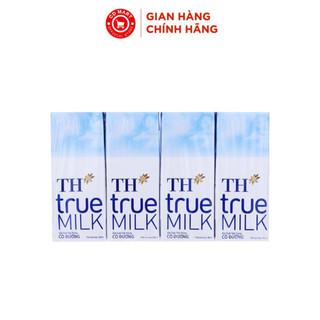 Lốc 4 hộp sữa tươi tiệt trùng TH True MILK có đường (110ml/ 180ml)