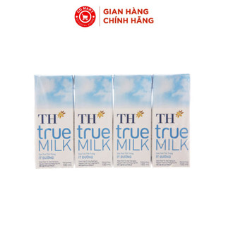  Lốc 4 hộp sữa tươi tiệt trùng ít đường TH True MILK  110ml | 180ml  