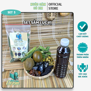 [Tặng 1] Combo 5 Set nước sâm lục vị thanh nhiệt nước sâm Cô Em - mỗi set nấu 10L nước