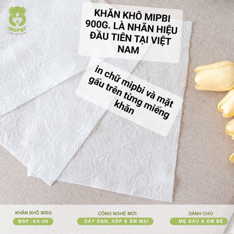 Khăn vải khô đa năng Mipbi 600g/900g
