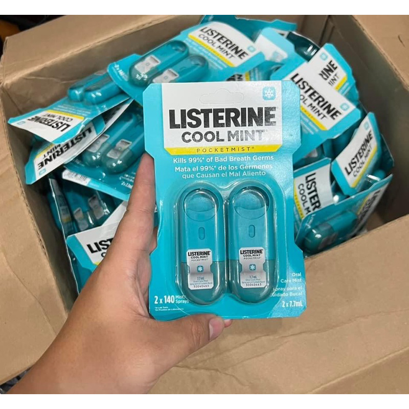 Xịt thơm miệng Miếng Ngậm thơm miệng diệt khuẩn Listerine 7