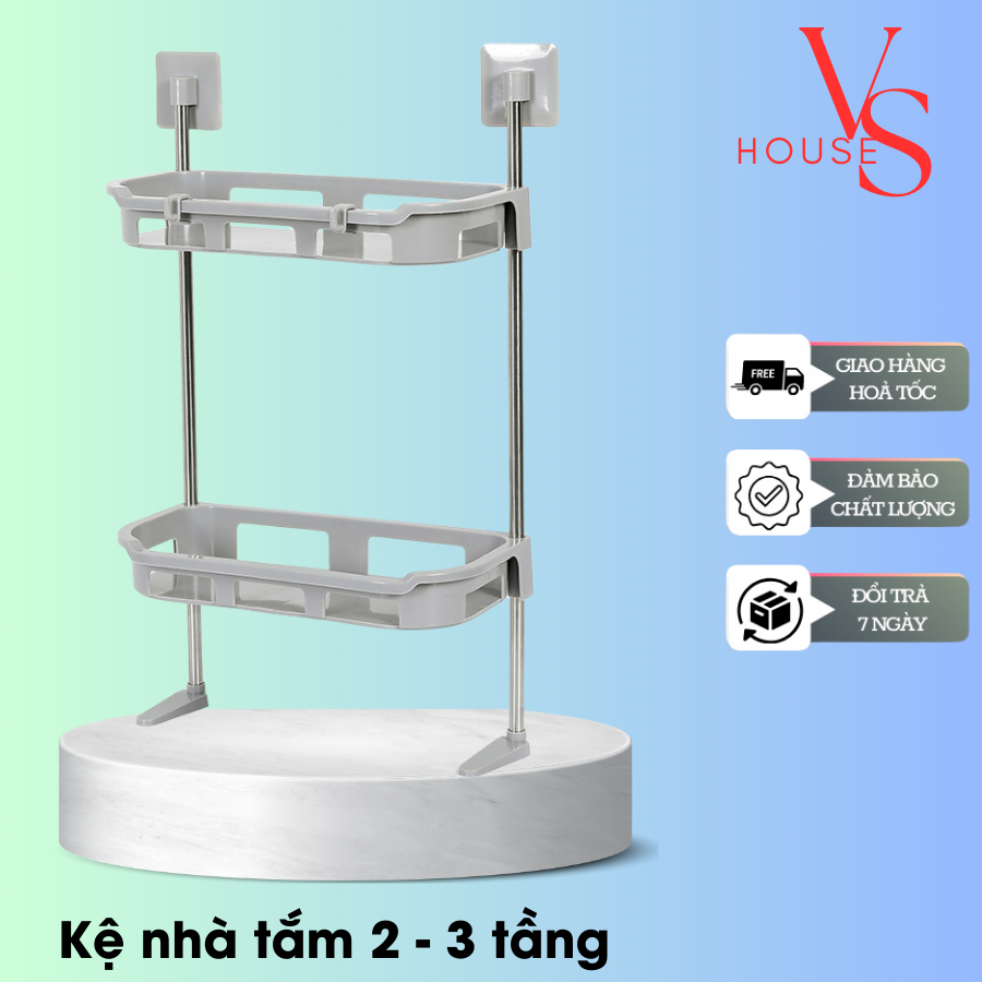 Kệ Nhà Tắm Kệ Để Đồ Phòng Tắm Kệ Nhà Vệ Sinh Toilet Kệ Để Bồn Cầu 2 Tầng/3 tầng VSHOUSE