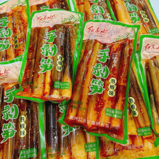 [Sỉ thùng 20 gói ]  Măng Trúc cay Tứ Xuyên ngâm ớt đỏ 400g, giòn ngon vị đặc sản