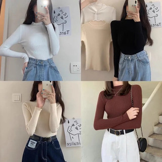 Áo len tăm cổ 3 phân ,áo len tăm giữ nhiệt cổ cao 3cm siêu ấm hàng cao cấp