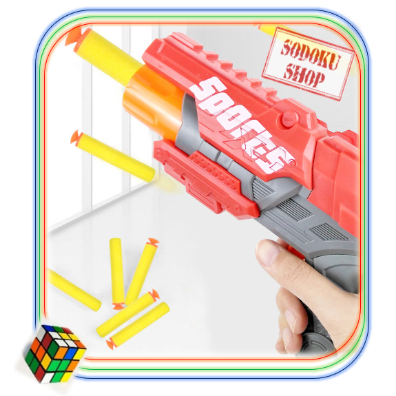 Đồ Chơi Viên Xốp Đầu Dính, 3 Lỗ Ống Xoay Vòng Size 25cm, Đồ Chơi Vận Động An Toàn Cho Bé 02210