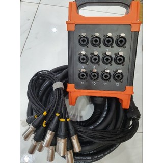 Bộ cáp tín hiệu âm thanh 12 line in jack đa năng 2in1
