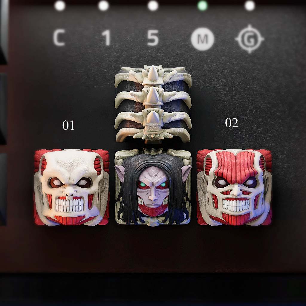 Nút bàn phím cơ anime attack on titan, anime keycap