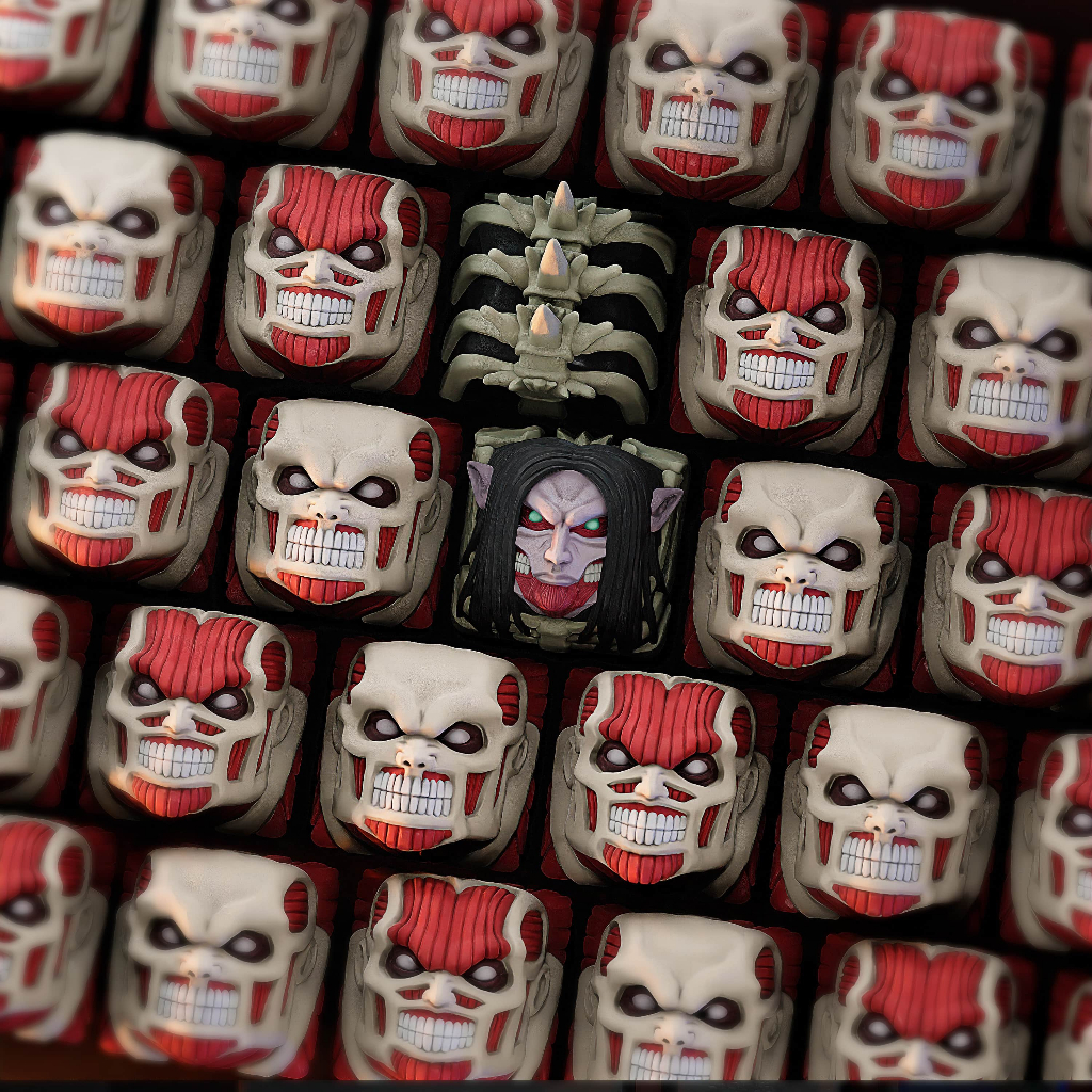 Nút bàn phím cơ anime attack on titan, anime keycap