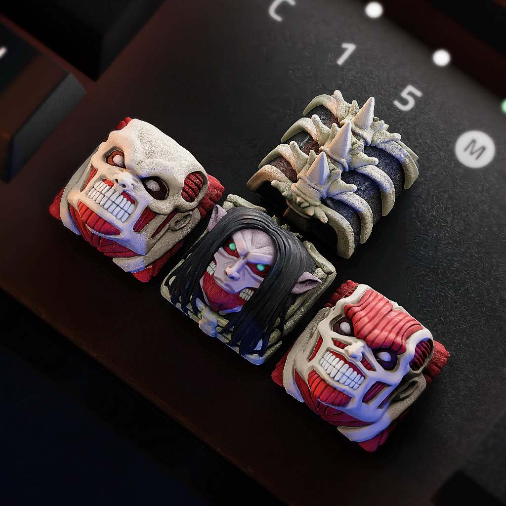 Nút bàn phím cơ anime attack on titan, anime keycap