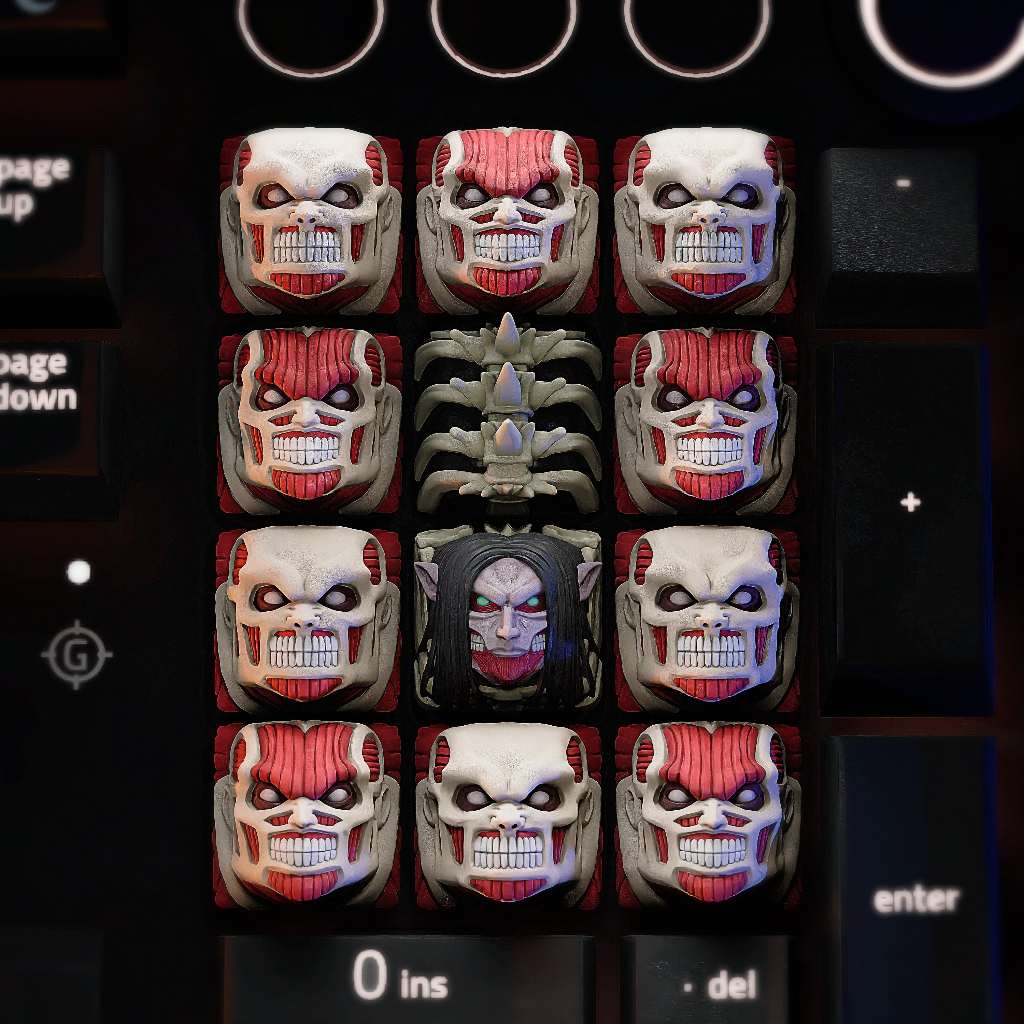 Nút bàn phím cơ anime attack on titan, anime keycap