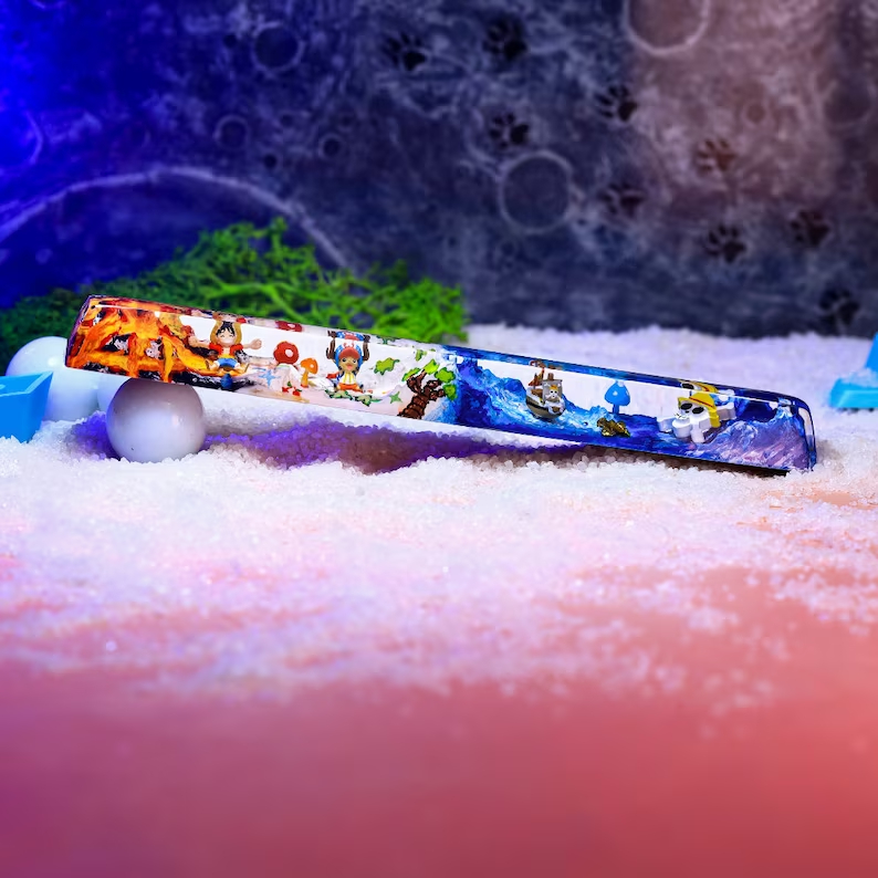 One piece 6.25U spacebar, artisan keycap, nút bàn phím cơ