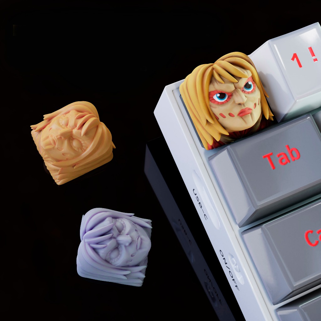 Attack on titans keycap, nút bàn phím cơ, aot  nút bàn phím