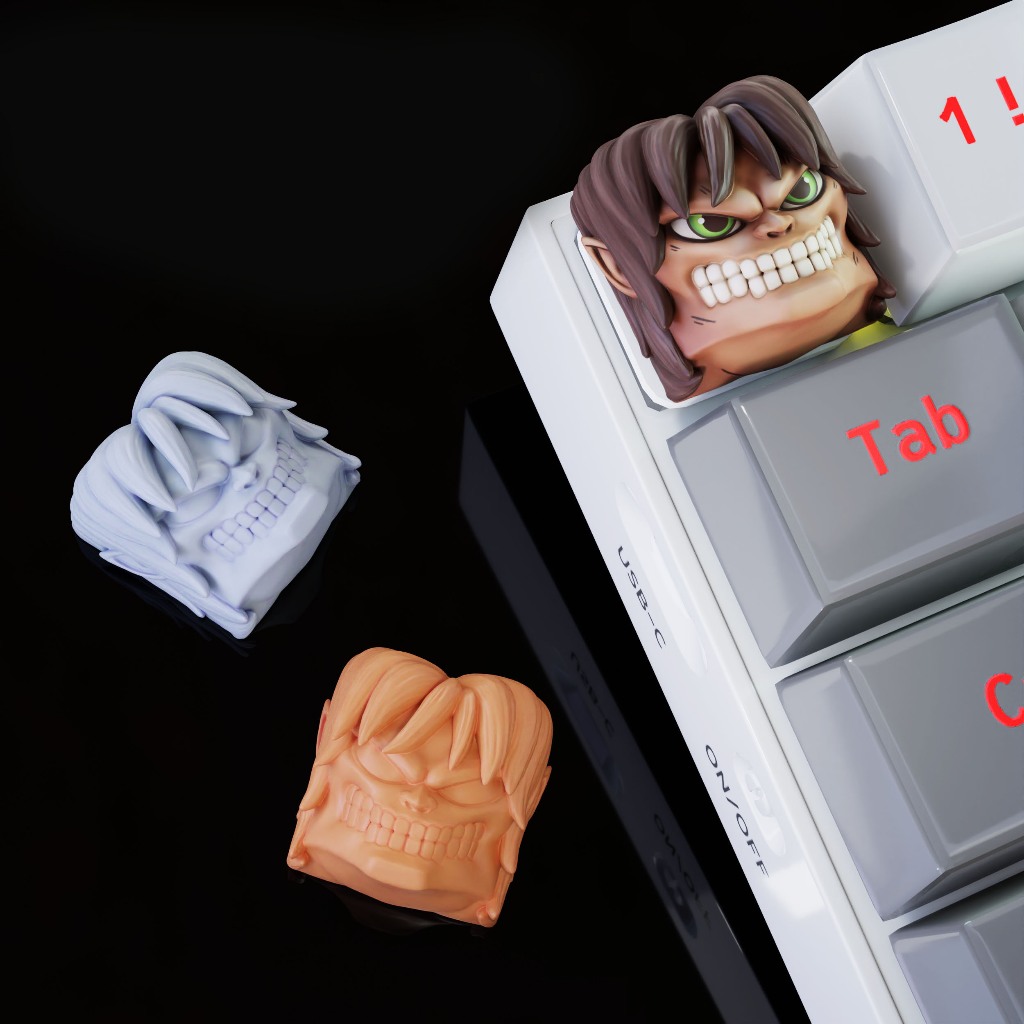 Attack on titans keycap, nút bàn phím cơ, aot  nút bàn phím
