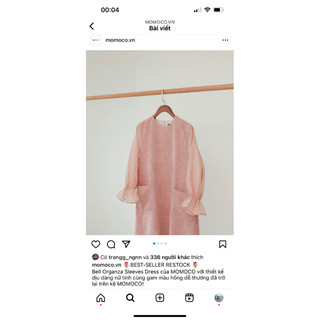 Pass Váy nhung dáng suông Momoco.vn size M 99%
