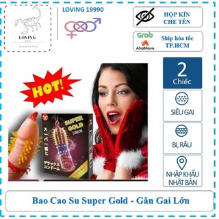 [FREESHIP] Bao cao su SIÊU GAI Super Gold – Hộp 2 bao, HÌNH TỰ CHỤP