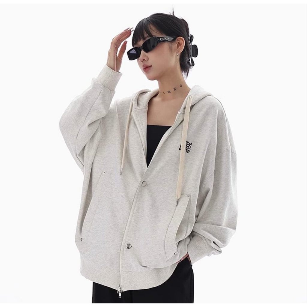 Hoodie LOPI Form Rộng Dày Dặn Chất Liệu Nỉ Bông BEPO
