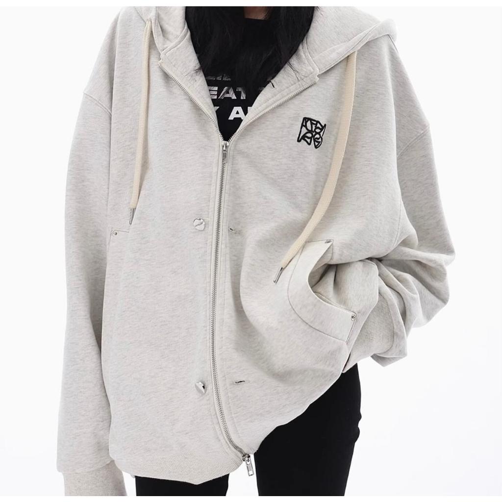 Hoodie LOPI Form Rộng Dày Dặn Chất Liệu Nỉ Bông BEPO