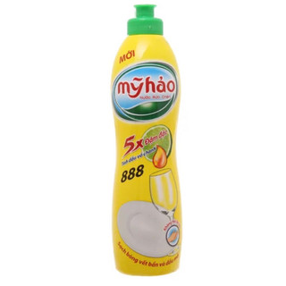 Nước rửa chén Mỹ Hảo 5X đậm đặc tinh dầu vỏ chanh chai 400g