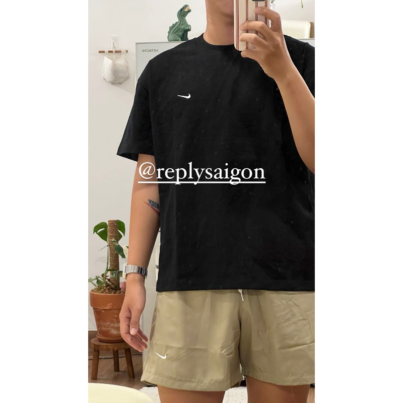 Áo thun logo swoosh mini form boxy