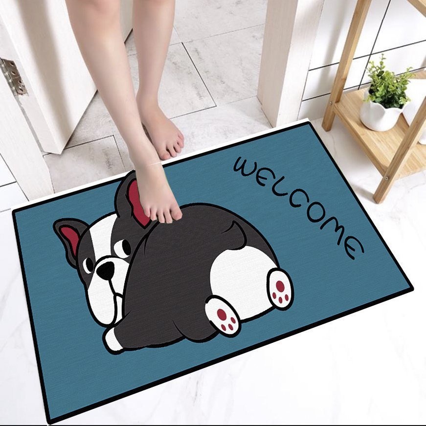 Thảm 3D Lau Chân Hình Thú Vilahome, Thảm Sàn Nhà Chống Trơn Trượt 3D Nhiều Mẫu, Thấm Hút Tốt, Kích Thước