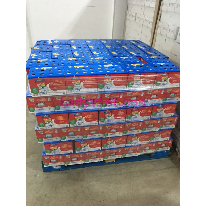 12 hộp Sữa organic Horizon chocolate 236ml