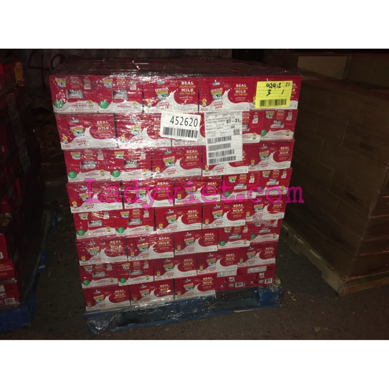 12 hộp Sữa organic Horizon chocolate 236ml