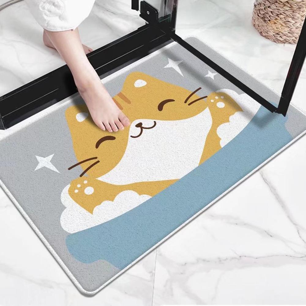 Thảm 3D Lau Chân Hình Thú Vilahome, Thảm Sàn Nhà Chống Trơn Trượt 3D Nhiều Mẫu, Thấm Hút Tốt, Kích Thước