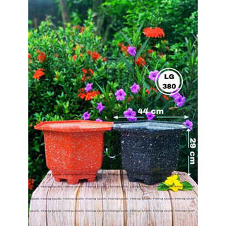Chậu nhựa lục giác 380