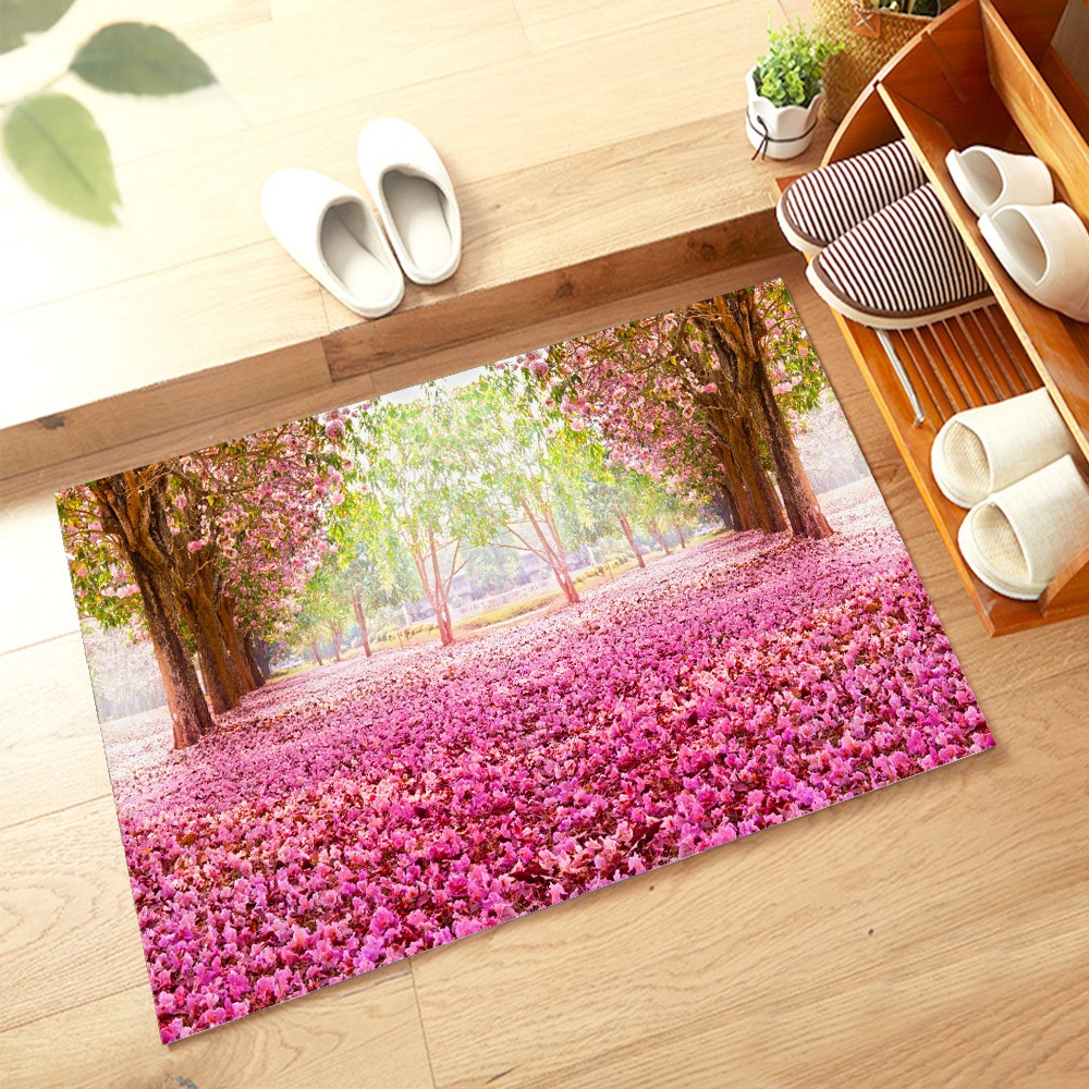 Thảm 3D Lau Chân Vilahome, Thảm Sàn Nhà Chống Trơn Trượt 3D Nhiều Mẫu Mã, Thấm Hút Tốt, Kích Thước