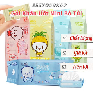 Gói to 64 khăn giấy ướt cute xinh xắn dễ thương❤️
