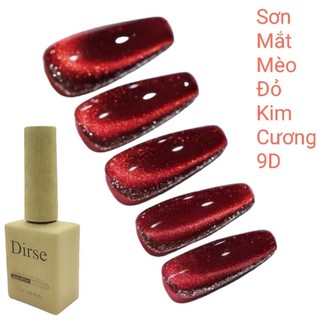 Sơn mắt mèo đỏ kim cương 9d, mắt mèo diser, sơn móng nail thao nhi