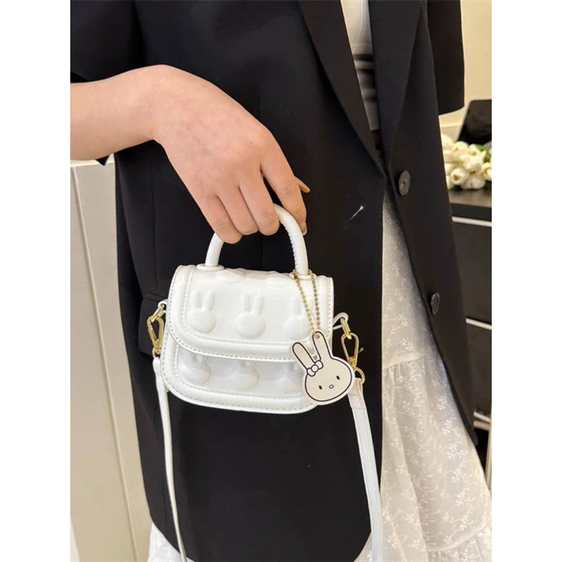 Túi Mini Túi Xách Nữ Đeo Chéo Hoạ Tiết Thỏ Dập Nổi Cute QG Store