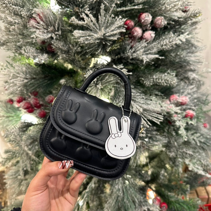 Túi Mini Túi Xách Nữ Đeo Chéo Hoạ Tiết Thỏ Dập Nổi Cute QG Store