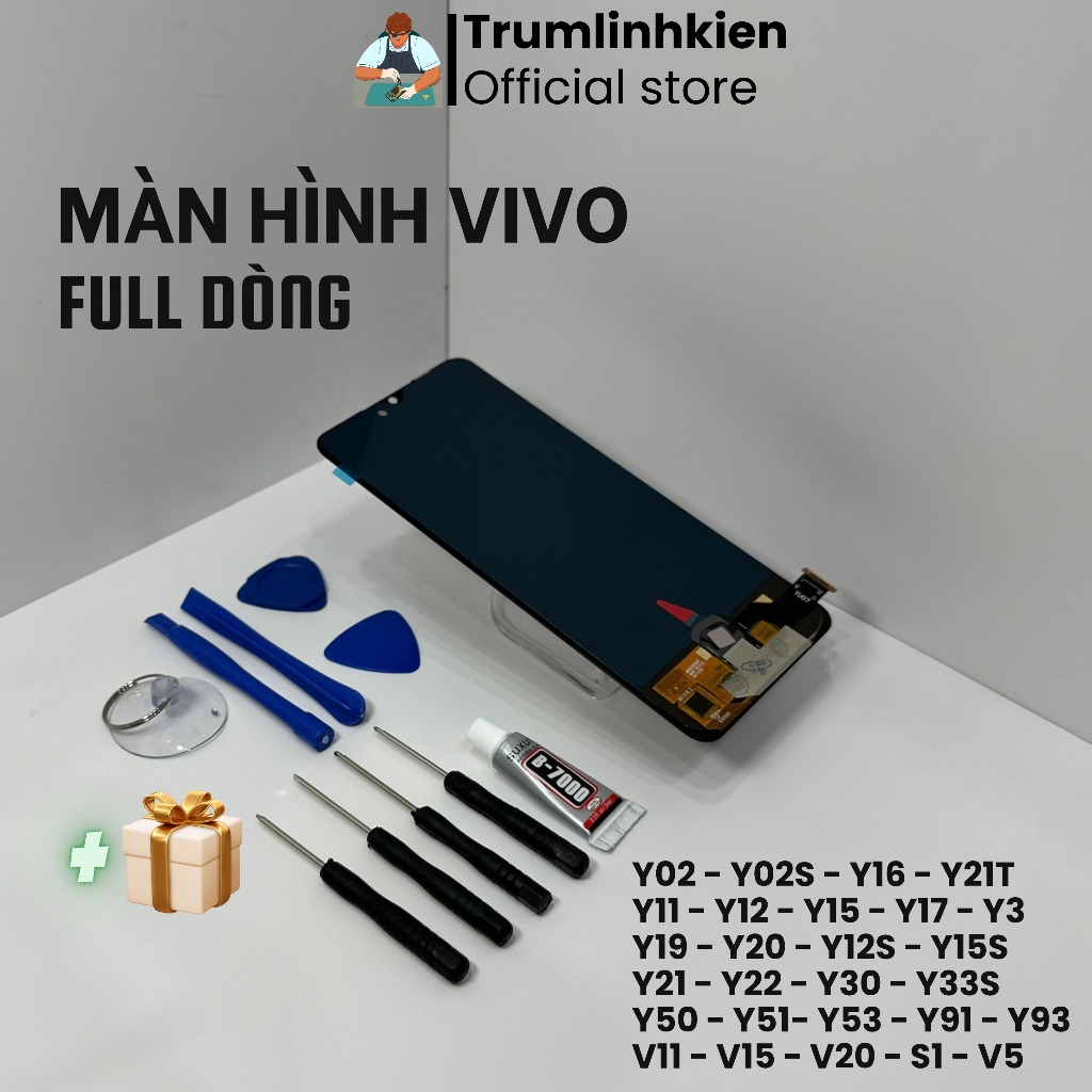 Màn hình Vivo Y02 Y11 Y12 Y15 Y16 Y19 Y20 Y21 Y22S Y30 Y33S Y50 Y51 Y81 Y83 Y91 Y93 Y1S V9 V11 V15 hàng zin chuẩn