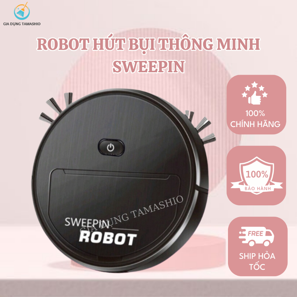 Robot Hút Bụi Lau Nhà EMBER Thông Minh Đa Chức Năng Siêu Sạch Giá Rẻ