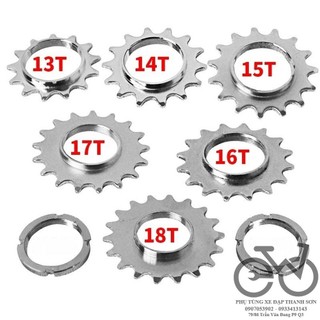 Líp chết kèm vòng ren cho xe đạp fixed gear 13t / 14t / 15t / 16t / 17t / 18t